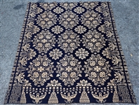 19TH C. AMERICAN COVERLET SIGNED & DATED 