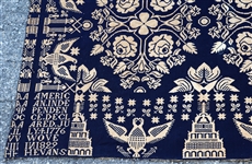 19TH C. AMERICAN COVERLET SIGNED & DATED 