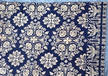 19TH C. AMERICAN COVERLET SIGNED & DATED 