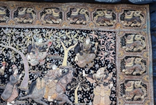 BURMESE EMBROIDERED KALAGA TAPESTRY 