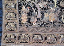BURMESE EMBROIDERED KALAGA TAPESTRY 