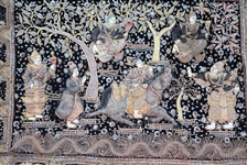 BURMESE EMBROIDERED KALAGA TAPESTRY 