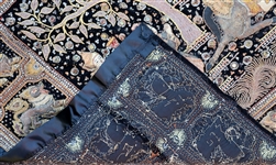 BURMESE EMBROIDERED KALAGA TAPESTRY 