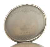 MEN'S HAMILTON WHITE GOLD FILLED CASE POCKET WATCH
