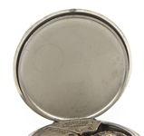 MEN'S HAMILTON WHITE GOLD FILLED CASE POCKET WATCH