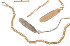 GOLD-FILLED POCKET WATCH FOBS 