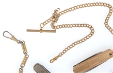 GOLD-FILLED POCKET WATCH FOBS 