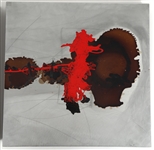 JOHN ENSOR PARKER MIXED MEDIA ON ALUMINUM TRYPTIC