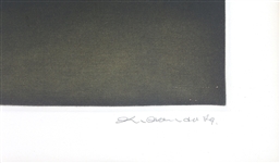 KAZUHISA HONDA 116TH LANDSCAPE MEZZOTINT PRINT SIGNED