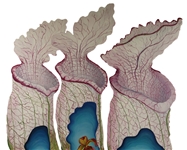 ALEXA KLEINBARD OIL ON WOOD PITCHER PLANT PAINTING