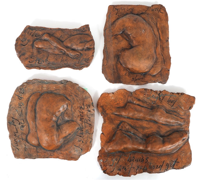 BARBARA BALZER TERRA COTTA FIGURAL PLAQUES