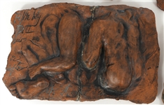 BARBARA BALZER TERRA COTTA FIGURAL PLAQUES