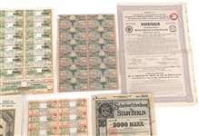 19th - EARLY 20th C. US RUSSIA & GERMANY BONDS
