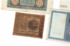 WWI GERMAN REICHSMARK & WORLD CURRENCY NOTES