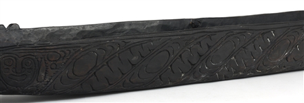 CARVED RAMU WOODEN FEAST BOWL FROM PAPUA NEW GUINEA