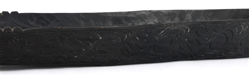 CARVED RAMU WOODEN FEAST BOWL FROM PAPUA NEW GUINEA