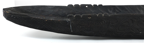 CARVED RAMU WOODEN FEAST BOWL FROM PAPUA NEW GUINEA