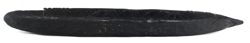 CARVED RAMU WOODEN FEAST BOWL FROM PAPUA NEW GUINEA