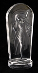 LALIQUE CRYSTAL HESTIA MEDALLION PAPERWEIGHT 1990
