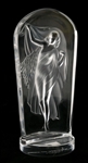 LALIQUE CRYSTAL HESTIA MEDALLION PAPERWEIGHT 1990