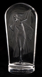 LALIQUE CRYSTAL HESTIA MEDALLION PAPERWEIGHT 1990