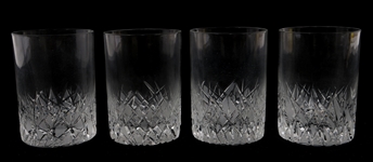 LENOX & WATERFORD CRYSTAL, GLASS & SILVER CORDIAL CUPS