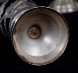 LENOX & WATERFORD CRYSTAL, GLASS & SILVER CORDIAL CUPS