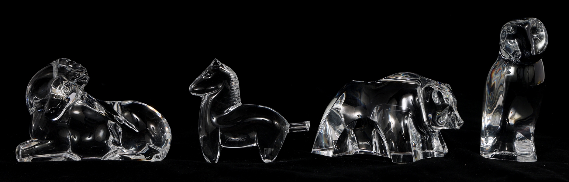 BACCARAT CRYSTAL ANIMAL & MYTHICAL FIGURINES