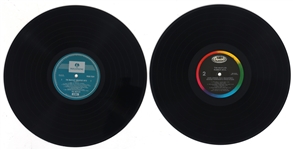 THE BEATLES VINYL ALBUMS PAUL MCCARTNEY SIGNED 