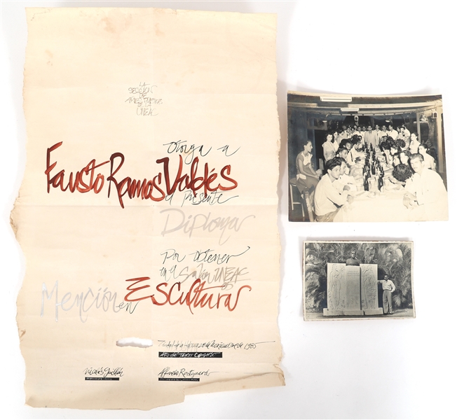 20TH C. FAUSTO RAMOS VALDES PHOTO & DOCUMENT ARCHIVE 