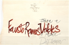 20TH C. FAUSTO RAMOS VALDES PHOTO & DOCUMENT ARCHIVE 