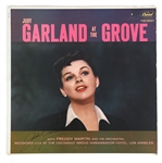 JUDY GARLAND AT THE GROVE VINYL LP ALBUM SIGNED 