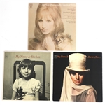 BARBRA STREISAND SIGNED VINYL LP ALBUMS 