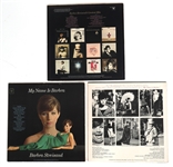 BARBRA STREISAND SIGNED VINYL LP ALBUMS 