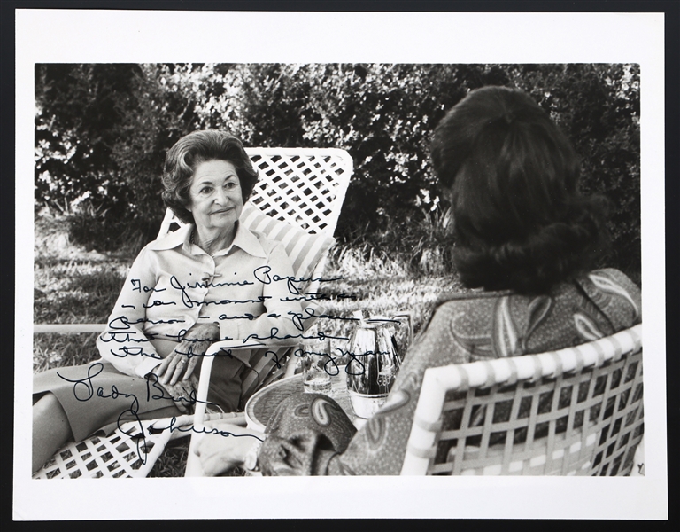 LADY BIRD JOHNSON FIRST LADY AUTOGRAPHED PHOTO