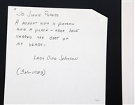 LADY BIRD JOHNSON FIRST LADY AUTOGRAPHED PHOTO