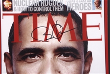 US PRESIDENT BARACK OBAMA AUTOGRAPHED TIME MAGAZINE
