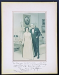 US PRESIDENT LBJ & LADY BIRD JOHNSON AUTOGRAPHED PHOTO