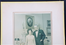 US PRESIDENT LBJ & LADY BIRD JOHNSON AUTOGRAPHED PHOTO