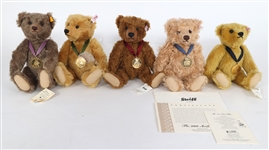 STEIFF TEDDY BEARS OF THE YEAR WITH MEDALLIONS 