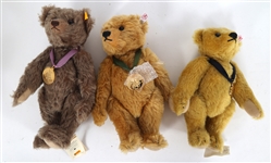 STEIFF TEDDY BEARS OF THE YEAR WITH MEDALLIONS 