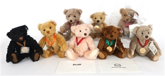 STEIFF TEDDY BEARS OF THE YEAR WITH MEDALLIONS 