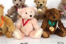 STEIFF TEDDY BEARS OF THE YEAR WITH MEDALLIONS 