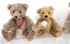 STEIFF TEDDY BEARS OF THE YEAR WITH MEDALLIONS 