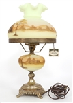 FENTON HAND PAINTED TABLE LAMP 