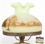 FENTON HAND PAINTED TABLE LAMP 