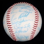 1986 NEW YORK METS WORLD SERIES TEAM AUTOGRAPH BASEBALL