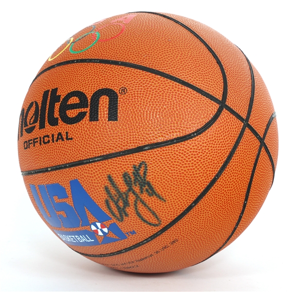 CHRISTIAN LAETTNER TIMBERWOLVES #4 SIGNED BASKETBALL