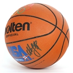 CHRISTIAN LAETTNER TIMBERWOLVES #4 SIGNED BASKETBALL