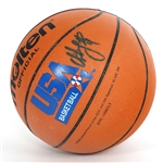 CHRISTIAN LAETTNER TIMBERWOLVES #4 SIGNED BASKETBALL